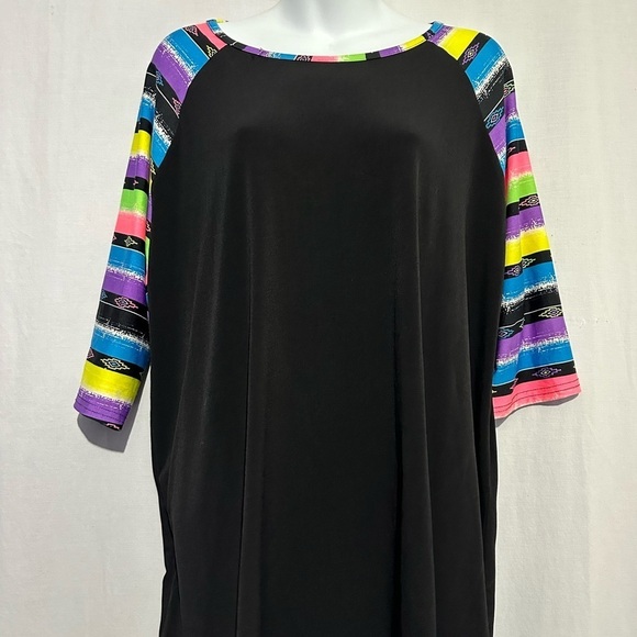 womens  multicolor Relaxed 3/4 Sleeve shirt, XL - Picture 1 of 4